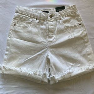 🤍WILD FABLE WHITE JEAN SHORTS!